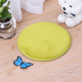 High quality round shape coral fleece floor mat for wholesale